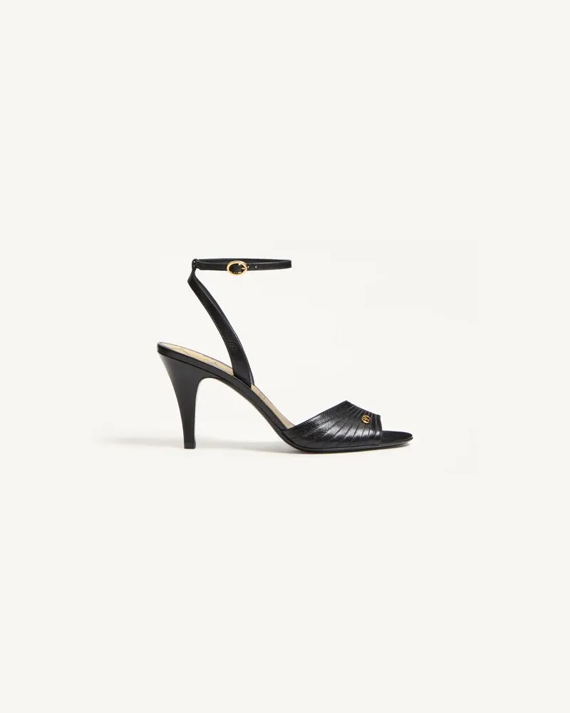 Valentino Garavani Ladycrush Sandalen Aus Ziegenleder 85 Mm Frau SCHWARZ Schwarz