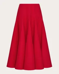 Valentino Garavani CREPE COUTURE MIDIROCK Frau Rot