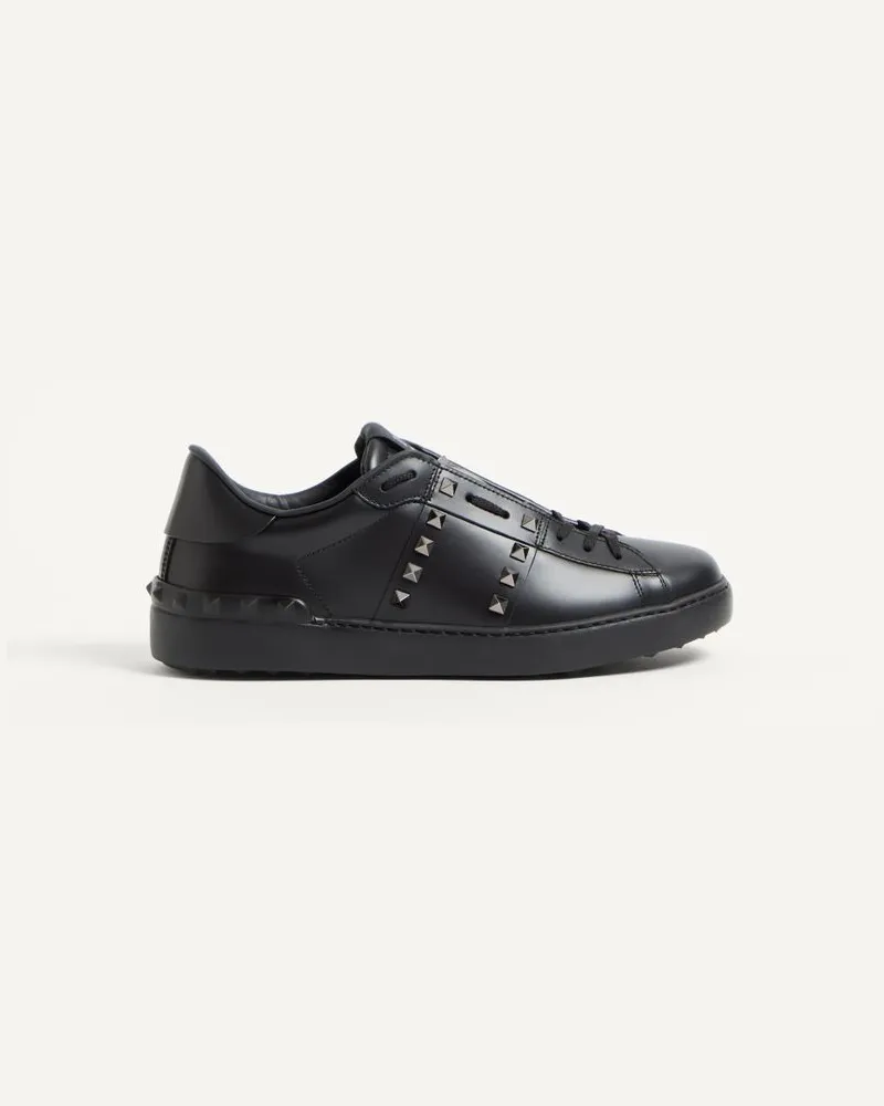 Valentino Garavani Sneakers Rockstud Untitled Aus Kalbsleder Mann SCHWARZ Schwarz