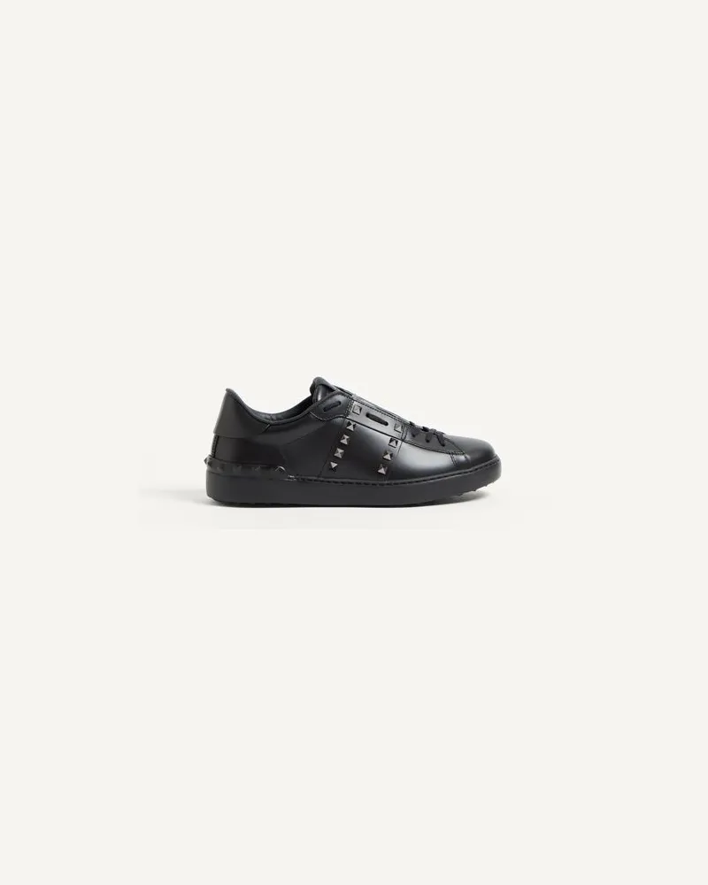 Valentino Garavani Sneakers Rockstud Untitled Aus Kalbsleder Mann SCHWARZ Schwarz
