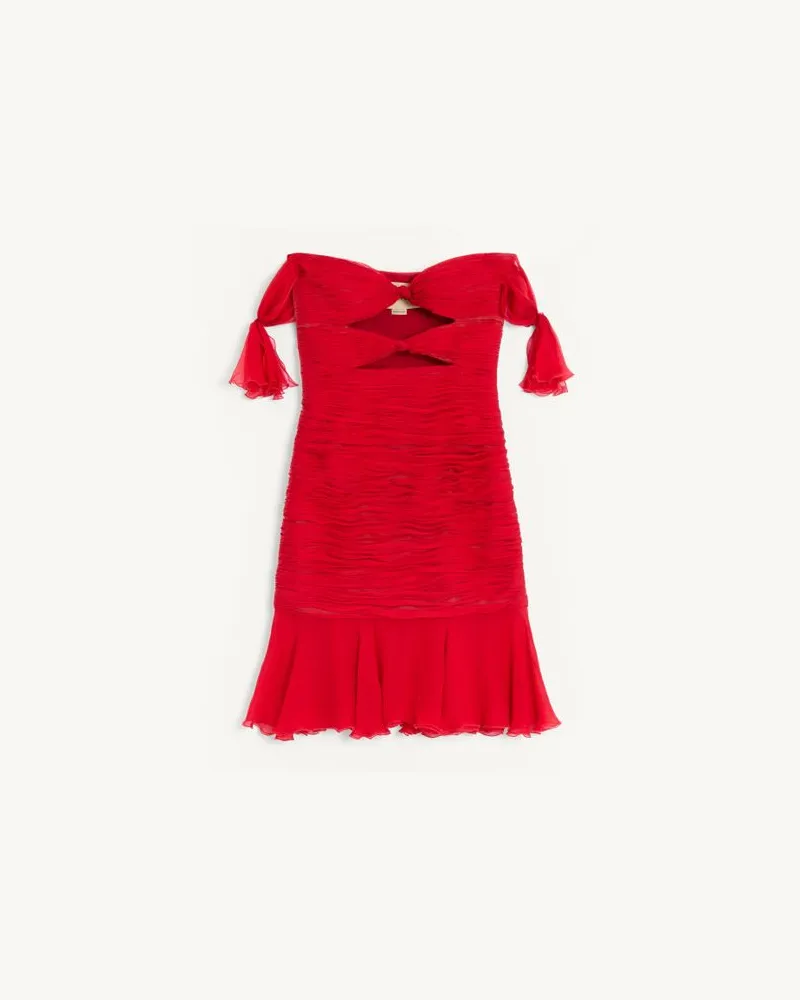Valentino Garavani Kurzes Kleid Aus Chiffon Frau PARIS Paris