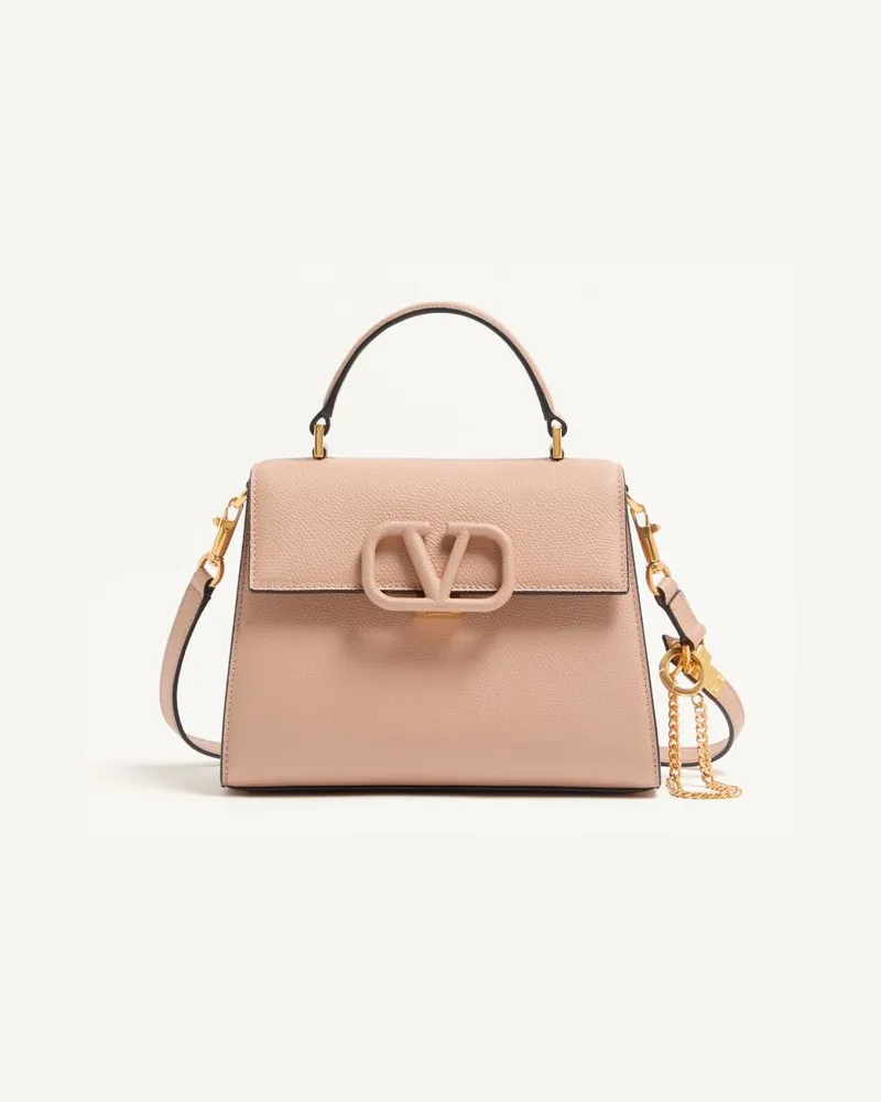 Valentino Garavani Valentino Garavani Vsling Kleine Handtasche Aus Genarbtem Kalbsleder Frau ROSE CANNELLE Rose