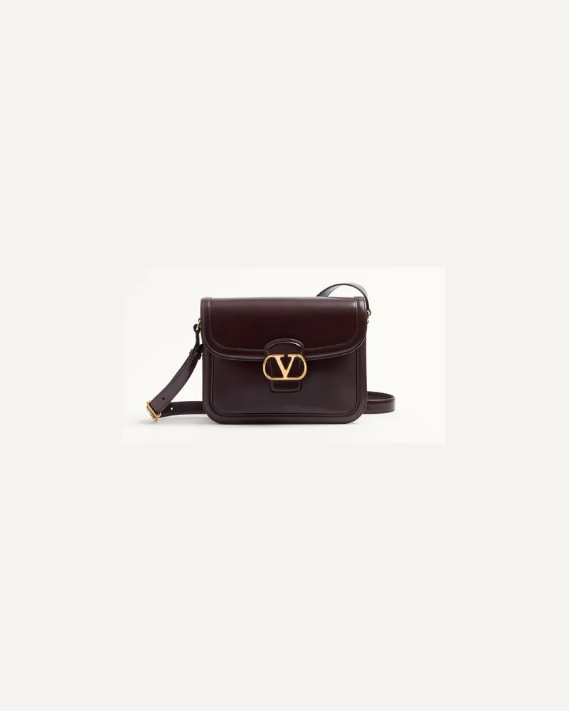 Valentino Garavani Valentino Garavani 9To5 Schultertasche Aus Glattem Kalbsleder Frau OAK BROWN Oak