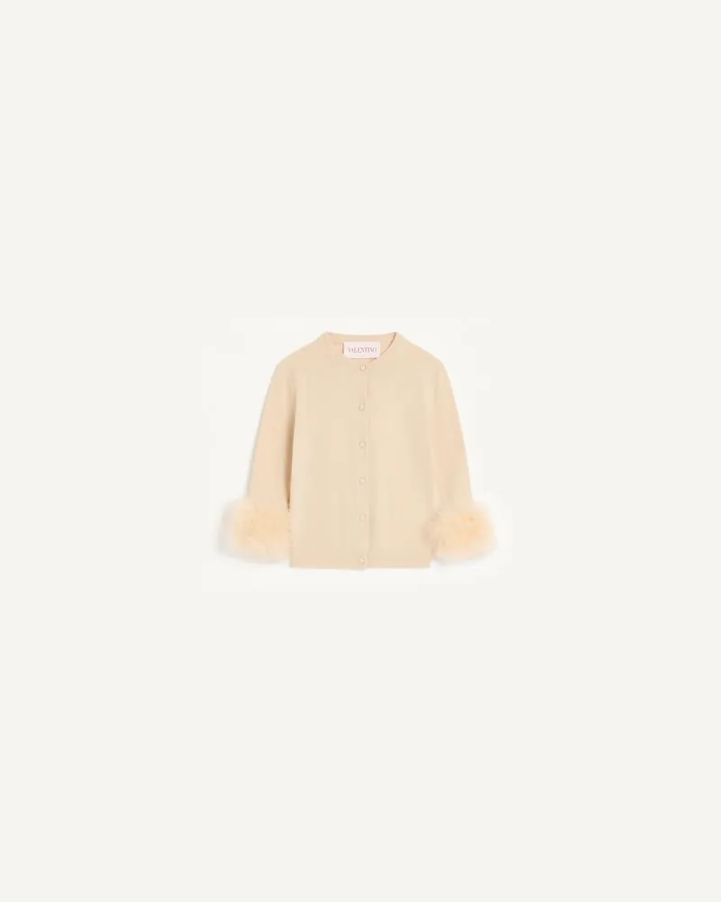 Valentino Garavani Cardigan Mit Federn Frau BIRKE Birke