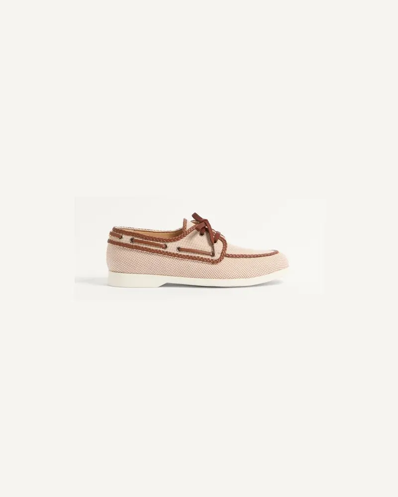 Valentino Garavani Palm Avenue Bootsschuh Aus Canvas Und Nappa Mann MULTICOLOR/TABAK Multicolor
