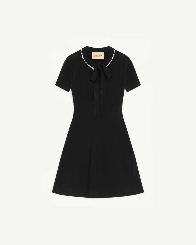 Valentino Garavani Besticktes Strickkleid Frau SCHWARZ Schwarz