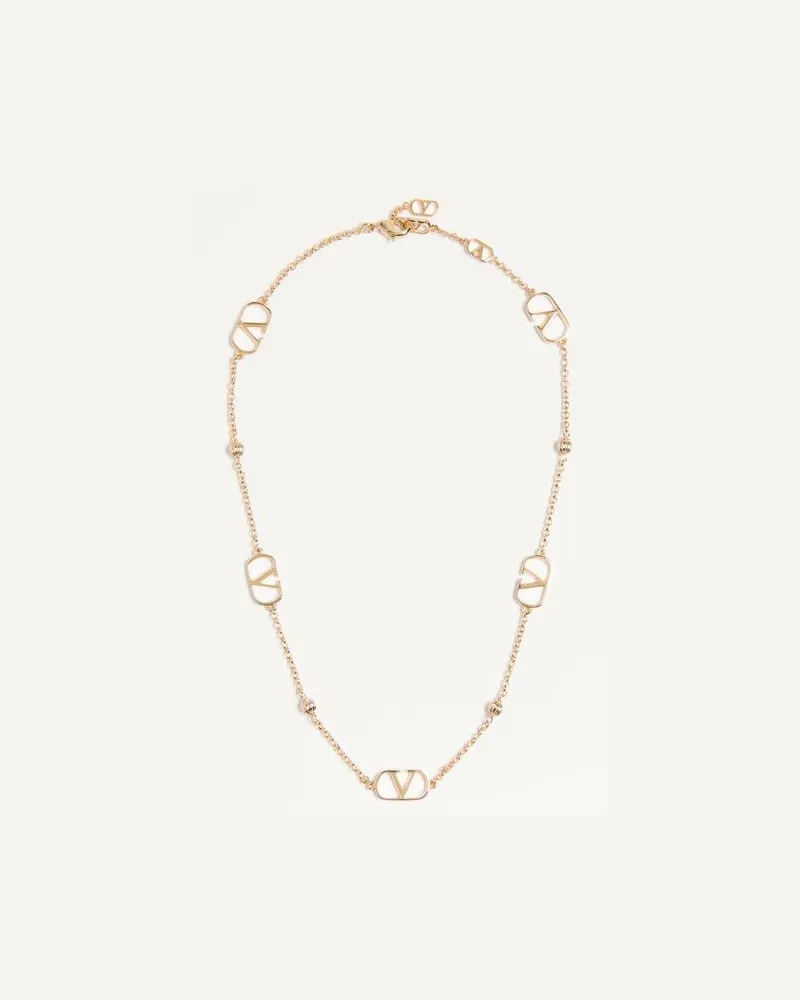 Valentino Garavani Halskette Vlogo Signature Aus Metall Frau GOLD Gold
