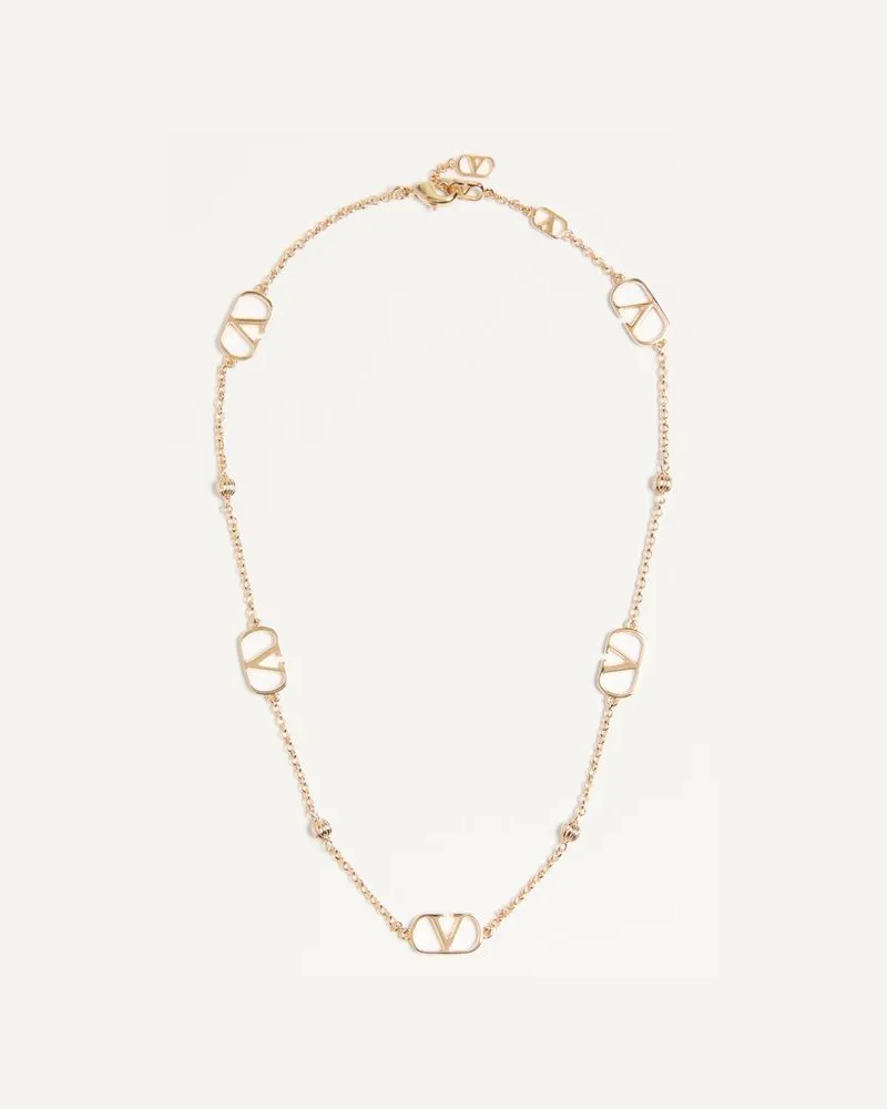 Valentino Garavani Halskette Vlogo Signature Aus Metall Frau GOLD Gold