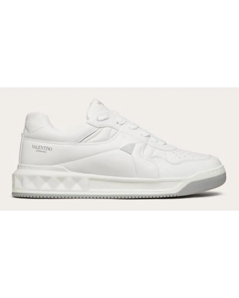 Valentino Garavani Low-Top-Sneakers One Stud Aus Nappaleder Mann WEIß Weiß