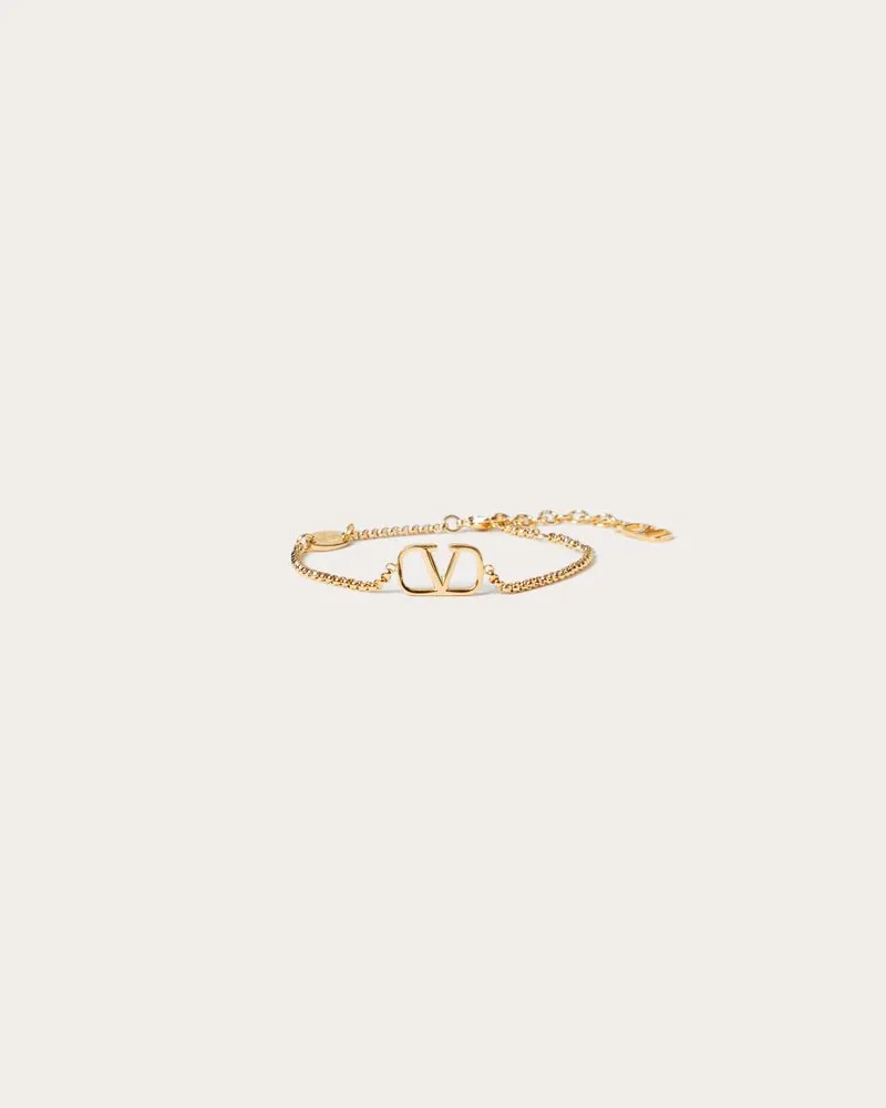 Valentino Garavani Armband Vlogo Signature Aus Metall Frau GOLD Gold