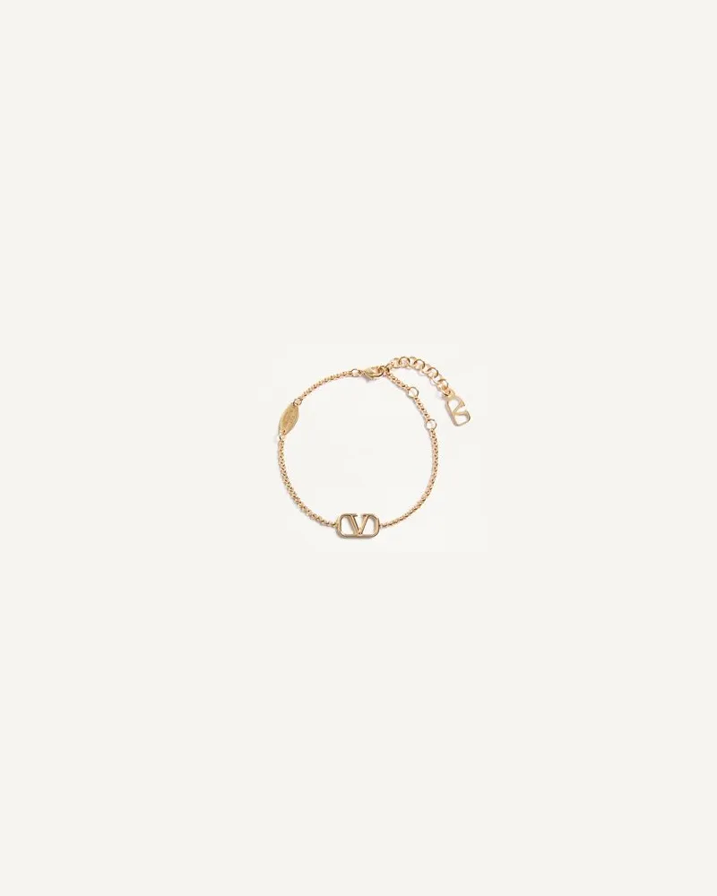 Valentino Garavani Armband Vlogo Signature Aus Metall Frau GOLD Gold