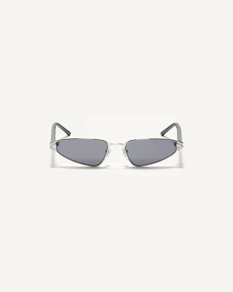 Valentino Garavani Cat-Eye-Brille aus Metall Frau SILBER/SCHWARZ/GRAU Silber