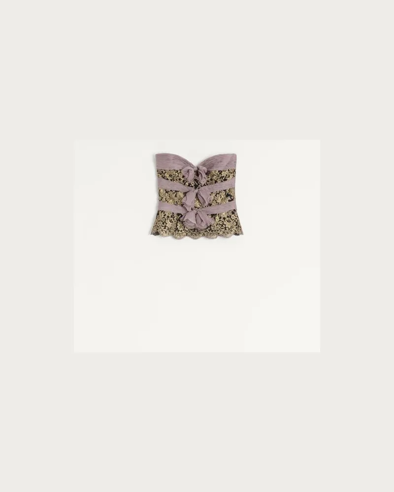 Valentino Garavani CHIFFONTOP Frau GRAU/MAUVE/GOLD Grau