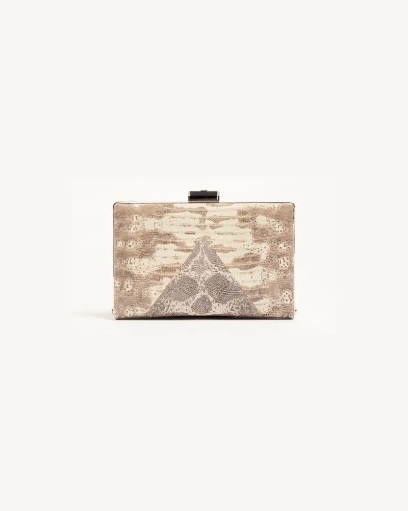 Valentino Garavani Valentino Garavani Berthe Clutch in Tejus Frau GRAU Grau