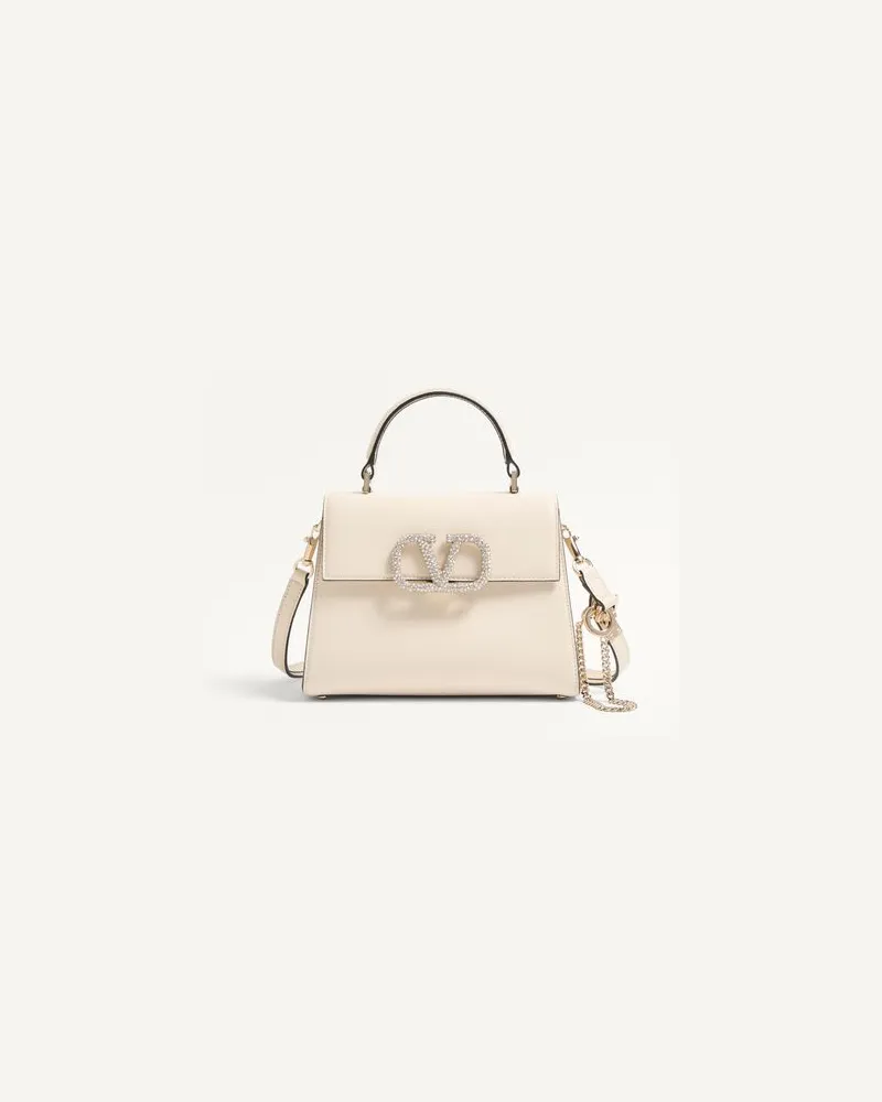 Valentino Garavani Mini-Handtasche Vsling Mit Schmuck-Verzierung Frau ELFENBEIN Elfenbein