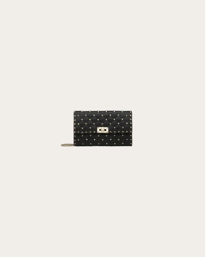 Valentino Garavani Crossbody Bag Rockstud Spike Im Pochette-Stil Aus Nappaleder Frau SCHWARZ Schwarz