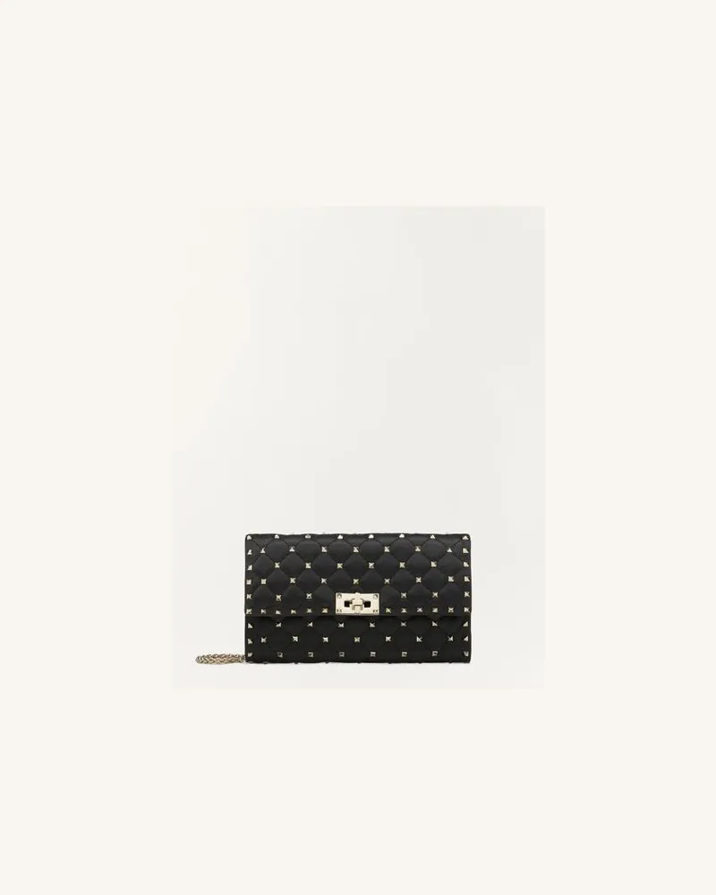 Valentino Garavani Crossbody Bag Rockstud Spike Im Pochette-Stil Aus Nappaleder Frau SCHWARZ Schwarz