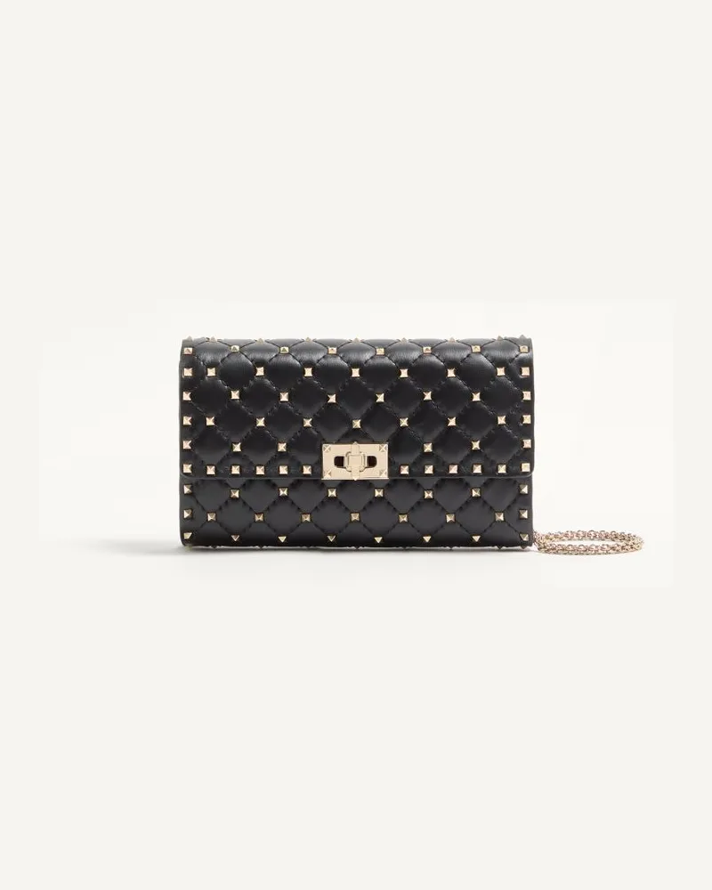 Valentino Garavani Crossbody Bag Rockstud Spike Im Pochette-Stil Aus Nappaleder Frau SCHWARZ Schwarz