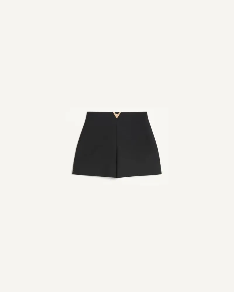 Valentino Garavani Crepe Couture Shorts Frau SCHWARZ Schwarz