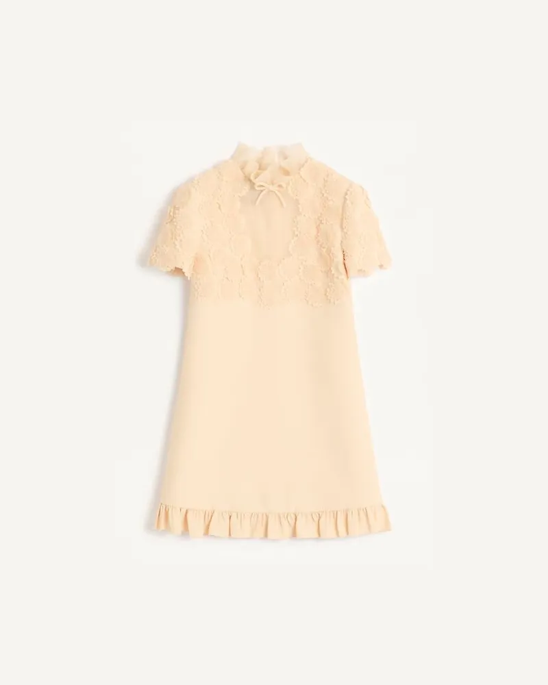 Valentino Garavani Besticktes Kurzes Crepe Couture Kleid Frau BIRKE Birke
