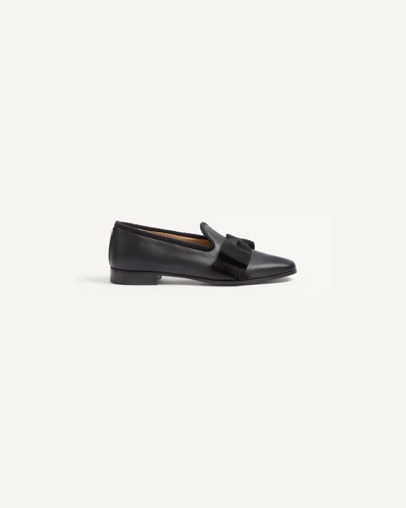 Valentino Garavani Bowow Loafer Aus Leder Mann SCHWARZ Schwarz
