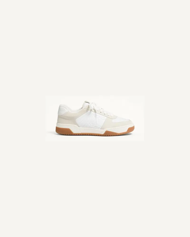Valentino Garavani Sparry Sneaker aus Spalt- und Nappaleder Mann WEIß Weiß