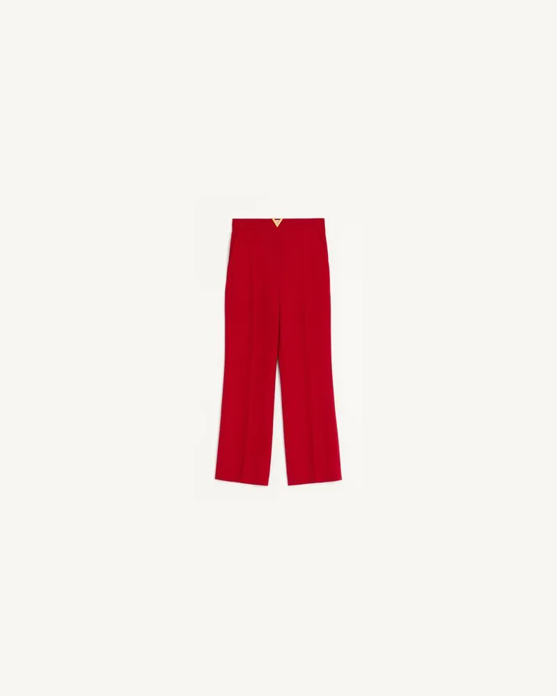 Valentino Garavani Hose aus Wool Crepe Frau ROT Rot