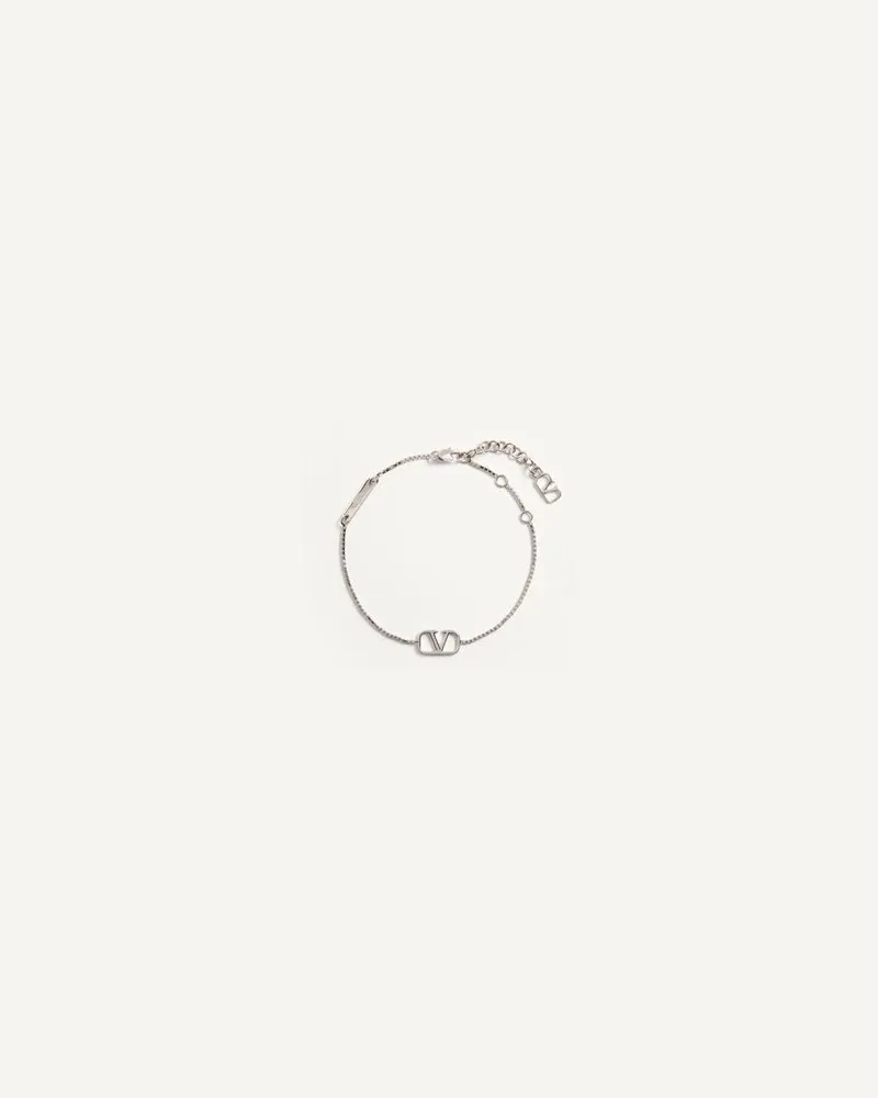 Valentino Garavani Armband Vlogo Signature Aus Metall Mann TRANSPARENT Transparent