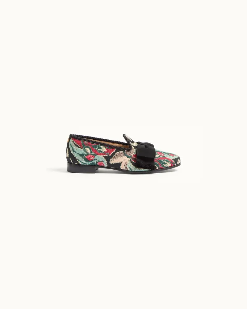 Valentino Garavani Bowow Loafer Aus Jacquardstoff Mann MULTICOLOR/SCHWARZ Multicolor
