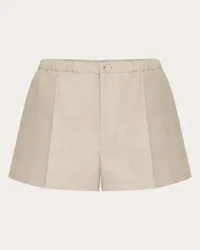 Valentino Garavani BERMUDAS aus LINEN CANVAS Frau Beige