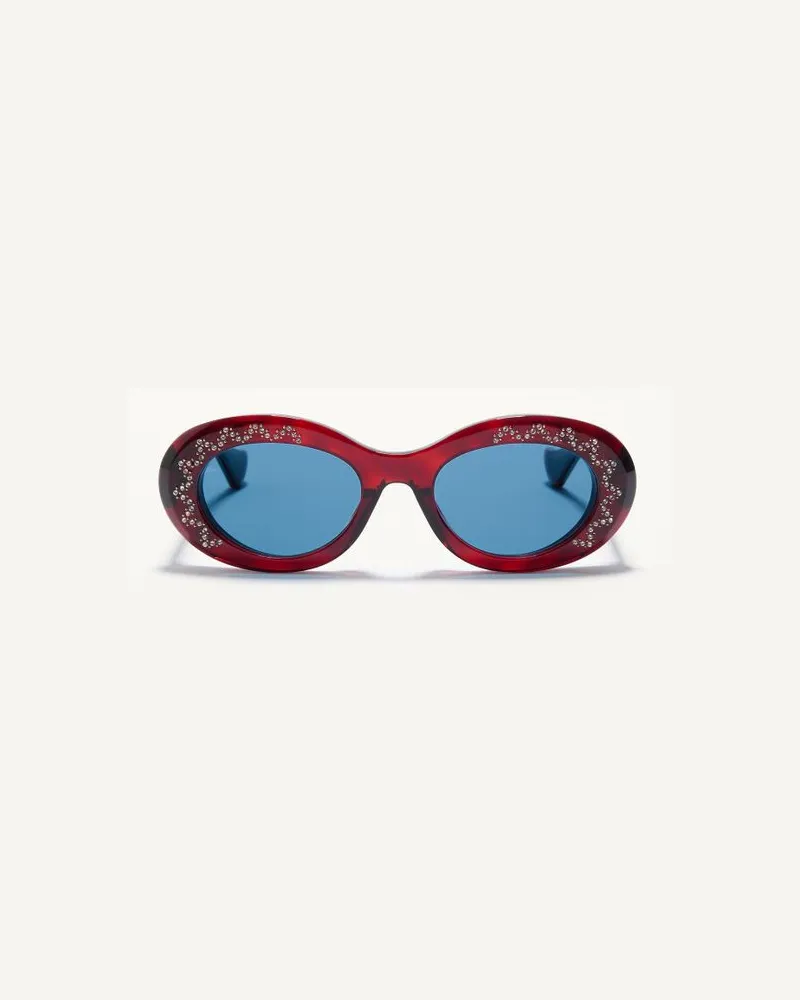 Valentino Garavani Ovale Acetat-Brille Frau HAVANA/BLAU Havana