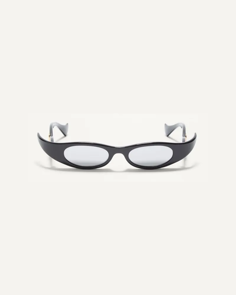 Valentino Garavani Geometrische Acetat-Brillen unisex SCHWARZ/SILBER Schwarz