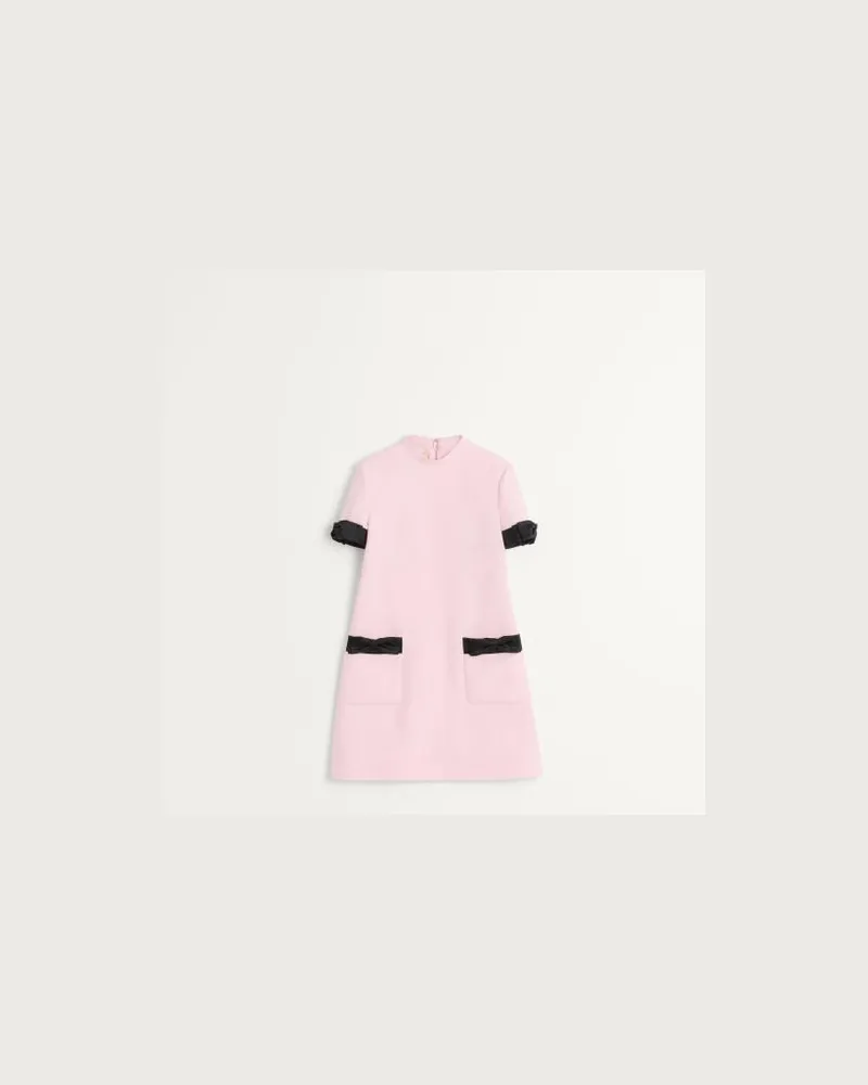 Valentino Garavani Kurzes Crepe Couture Kleid Frau TAFFY/SCHWARZ Taffy