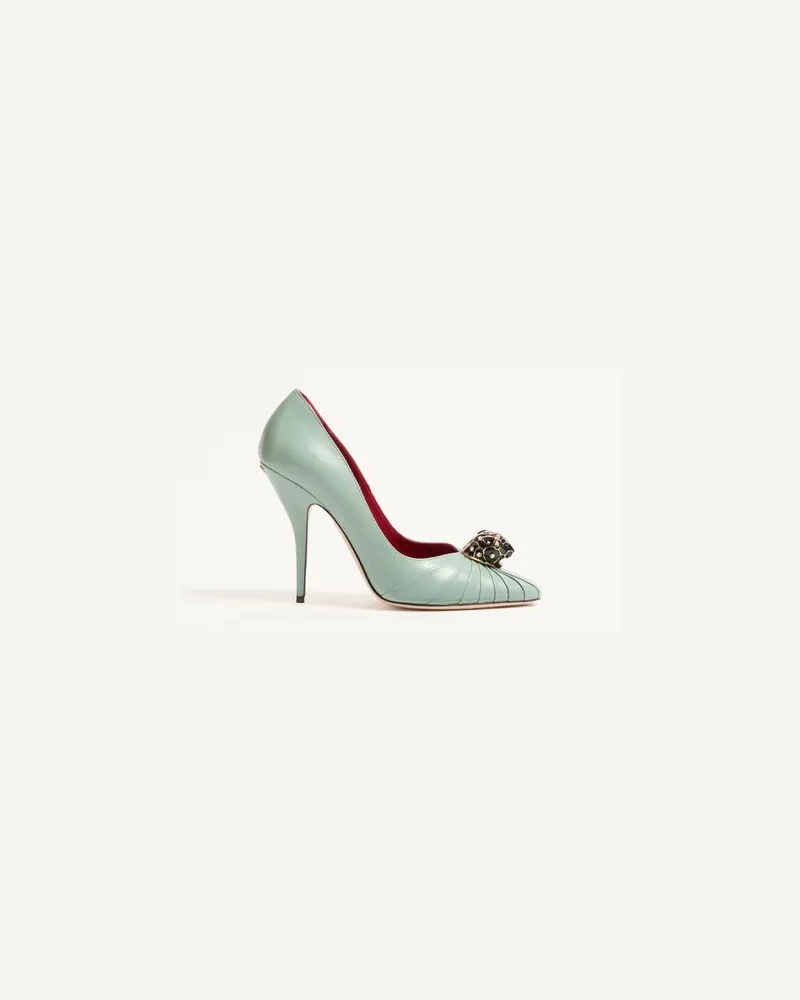 Valentino Garavani Escarpins Panthea En Cuir De Chèvre, Talon : 105 Mm Frau MORNING DEW Morning