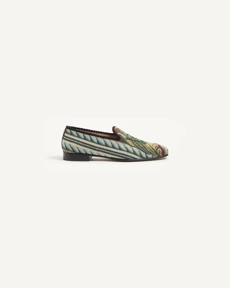 Valentino Garavani Les Alcôvettes Mokassin Aus Gobelin-Stoff Mann MULTICOLOR Multicolor