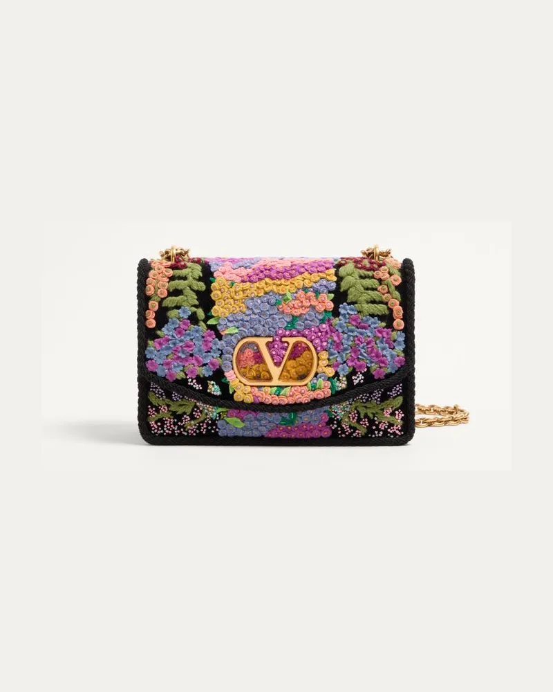 Valentino Garavani Valentino Garavani Vain Bestickte Schultertasche Frau MULTICOLOR Multicolor