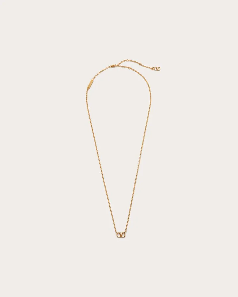 Valentino Garavani Halskette Vlogo Signature Aus Metall Frau GOLD Gold