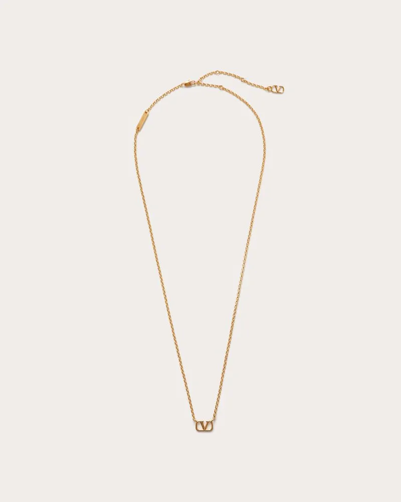 Valentino Garavani Halskette Vlogo Signature Aus Metall Frau GOLD Gold