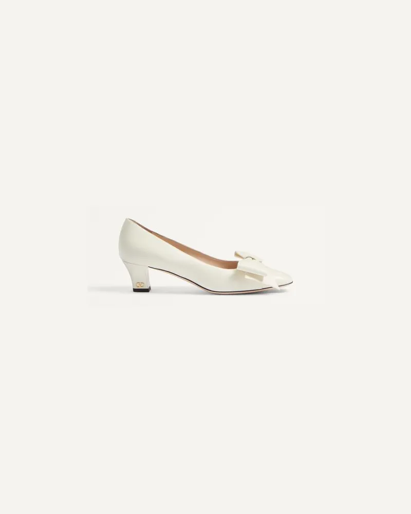 Valentino Garavani Bowow Pumps Aus Ziegenleder 45 Mm Frau ELFENBEIN Elfenbein