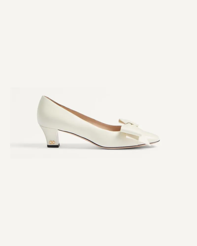 Valentino Garavani Bowow Pumps Aus Ziegenleder 45 Mm Frau ELFENBEIN Elfenbein