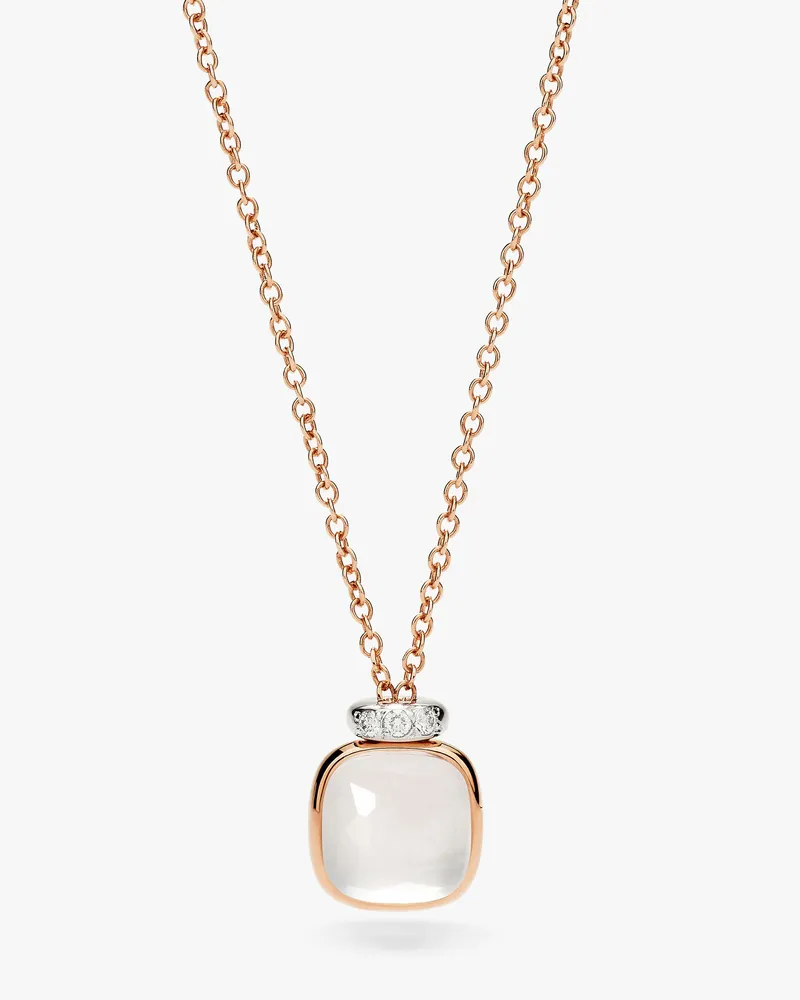 Pomellato Nudo Mini Halskette Mit Anhänger Weiß