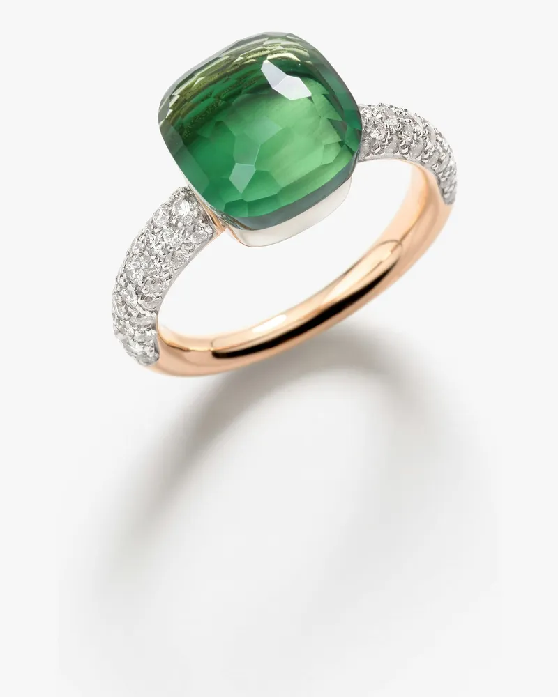 Pomellato Klassischer Ring Nudo Grün