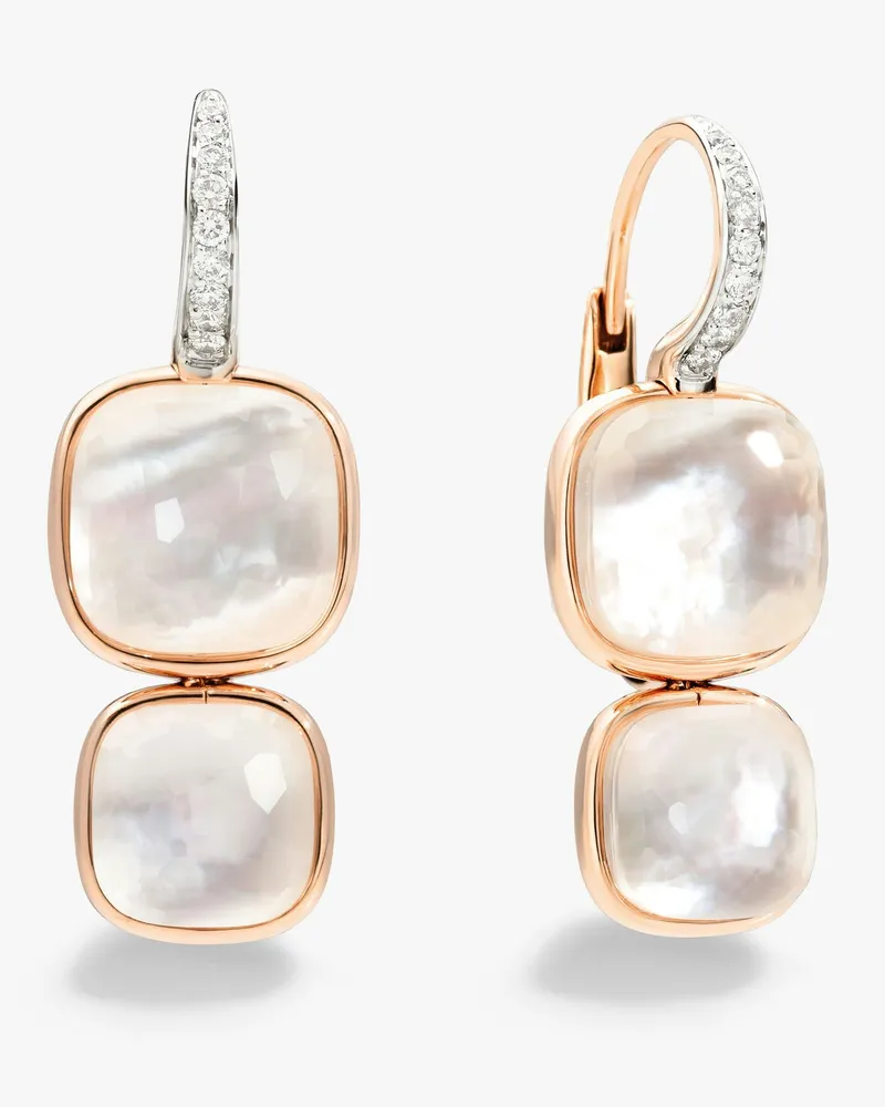 Pomellato Ohrhänger Nudo Weiß