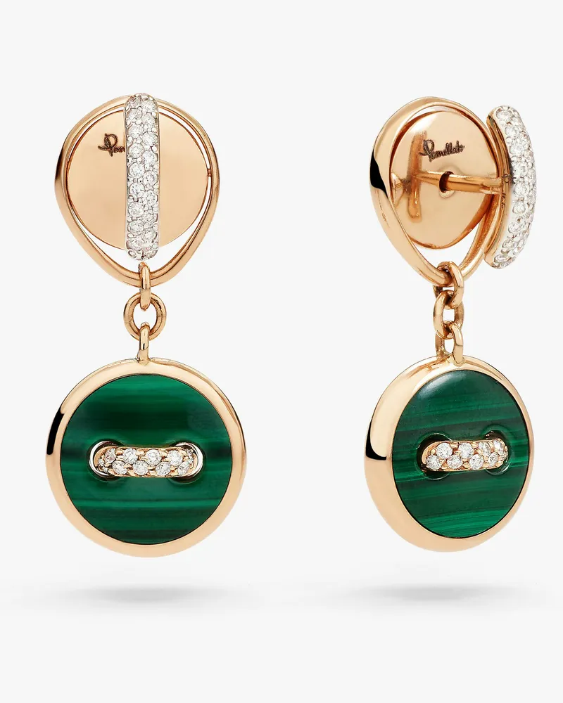 Pomellato Pom Pom Dot Wendbare Ohrringe Grün