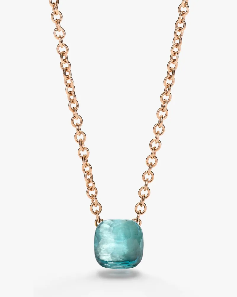Pomellato Nudo Petit Halskette mit Anhänger Blau