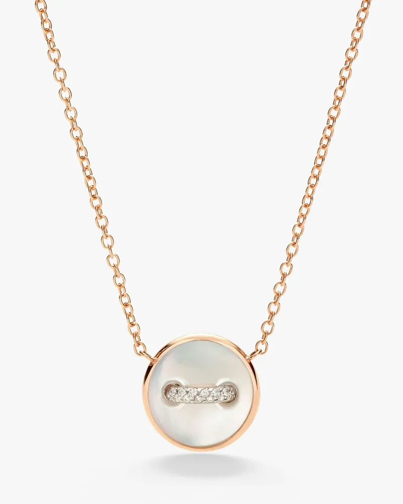 Pomellato Pom Pom Dot Halskette mit Anhänger Weiß