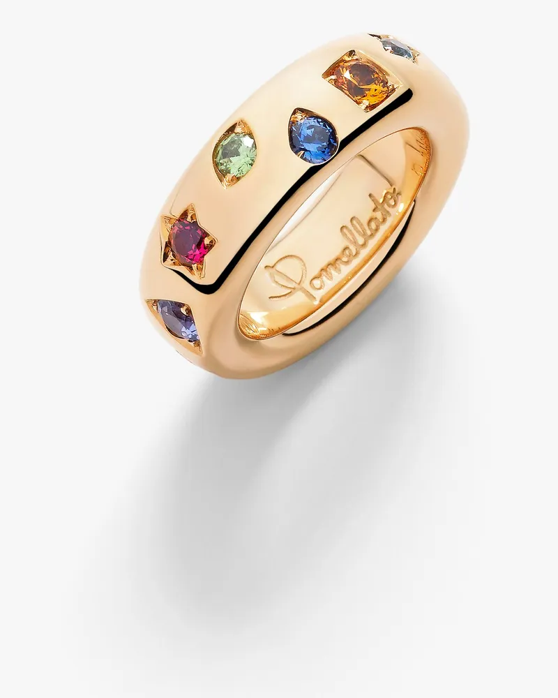 Pomellato Iconica Schmaler Ring Mehrfarbig