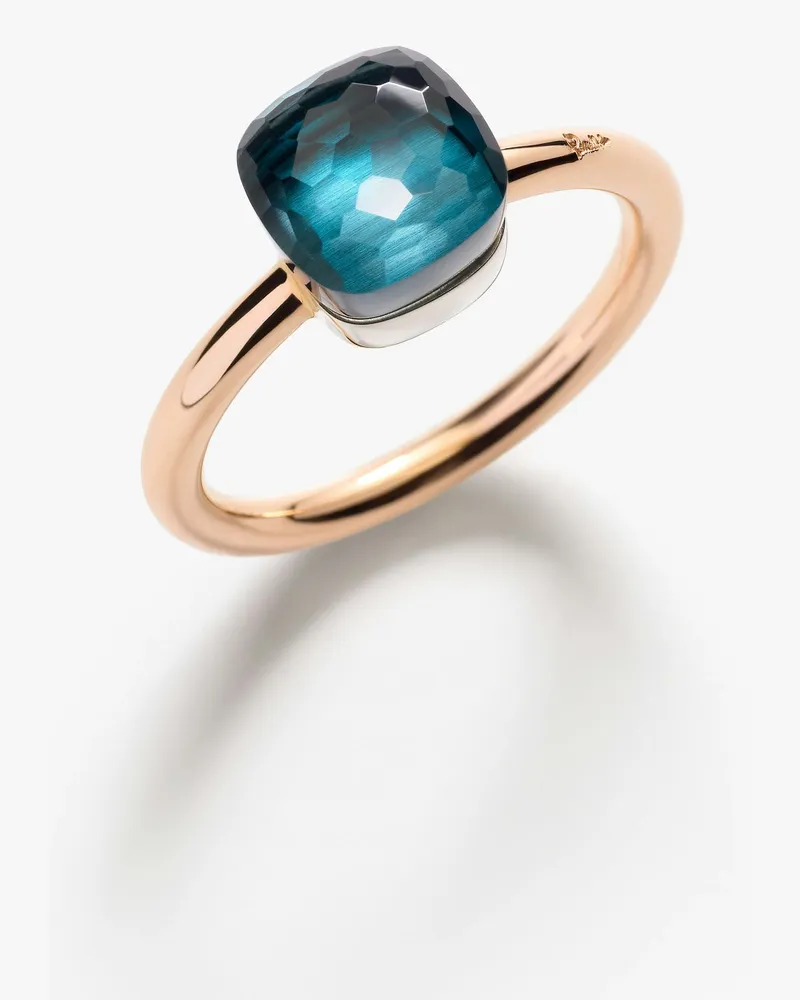 Pomellato Kleiner Ring Nudo Blau