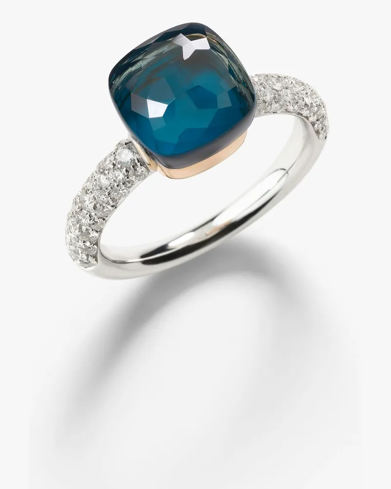 Pomellato Klassischer Ring Nudo Blau