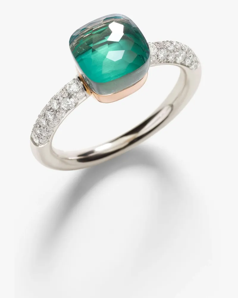 Pomellato Kleiner Ring Nudo Blau